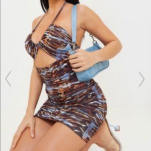 PLT Tiger Print Slinky Bodycon Dress